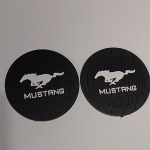 Mustang Black Car Coasters